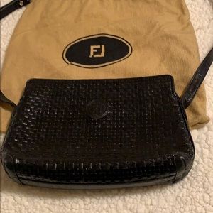 Fendi black leather bag
